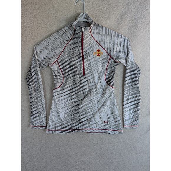 Under Armour ISU Cyclones Shirt Top Womens Medium Iowa State University 1/4 Zip - Picture 1 of 16